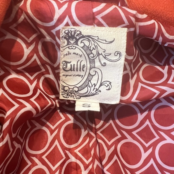 Anthropologie Ruffled Peacoat - Tulle Brand - Women’s Size S - Picture 7 of 9